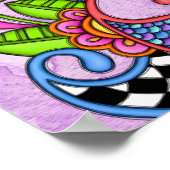 Colorful Happy Doodle-ontwerp Poster (Hoek)