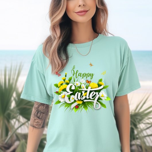 Colorful Happy Easter Day T-shirt