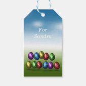 Colorful Happy Easter Eggs Cadeaulabel (Voorkant)