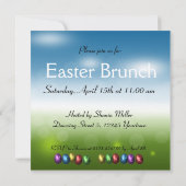 Colorful Happy Easter Eggs Kaart (Achterkant)