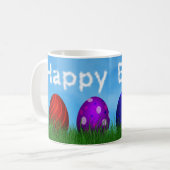 Colorful Happy Easter Eggs Koffiemok (Voorkant links)