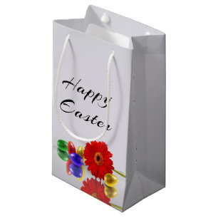 Colorful Happy Easter Eggs met Gerbera Klein Cadeauzakje