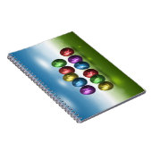 Colorful Happy Easter Eggs Notitieboek (Rechterzijde)