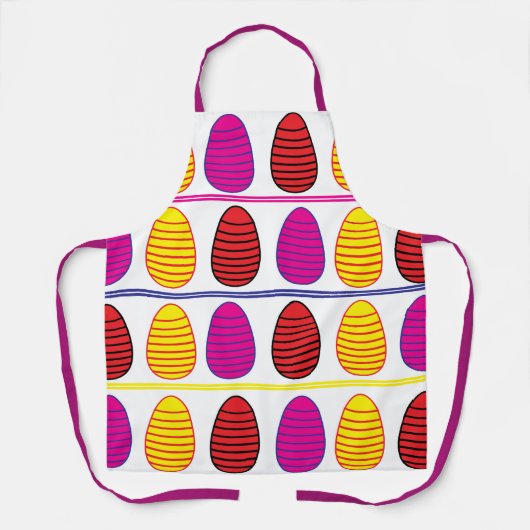Colorful Happy Easter Eggs-patroon Schort (Voorkant)