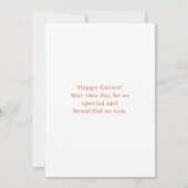 Colorful Happy Easter met foto (Achterkant)