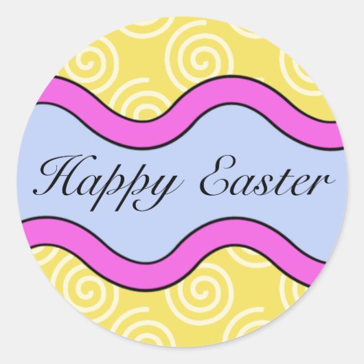 Colorful Happy Easter Stickers (Voorkant)
