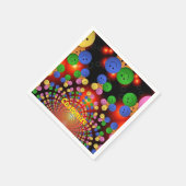 Colorful Happy Face Spiral Napkins Servetten (Hoek)