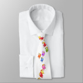 Colorful Happy Flying Birds Cravate (Attaché)
