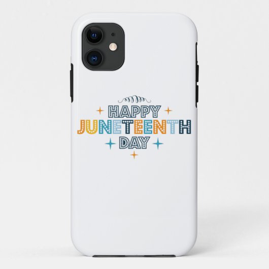 Colorful Happy Junetetiende Case-Mate iPhone Case (Achterkant)