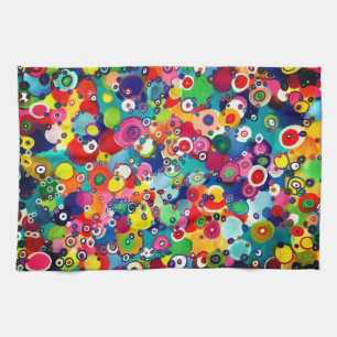 Colorful Happy Little Circles Original Artwork Theedoek