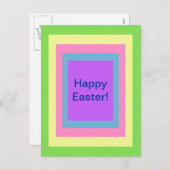 Colorful Happy Pasen Feestdagenkaart (Voorkant / Achterkant)