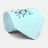 Colorful Happy Passover Stropdas (Opgerold)