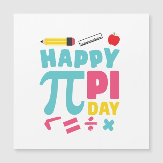 Colorful Happy Pi Day (Voorkant)