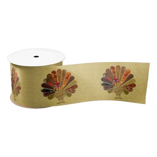 Colorful Happy Thanksgiving Turkije Lint (Spoel)