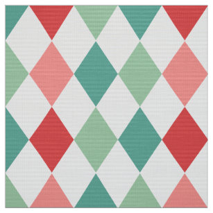 Colorful Harlequin Geometric Pattern Stof