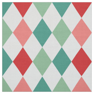 Colorful Harlequin Geometric Pattern Stof