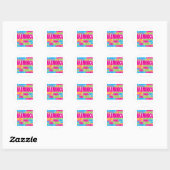 Colorful Harmonica Ronde Sticker (Vel)