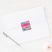 Colorful Harmonica Ronde Sticker (Envelop)