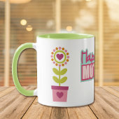 Colorful Heart Flower Moederdag Mok