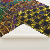 Colorful Heart Mosaic Sherpa Deken (3/4)