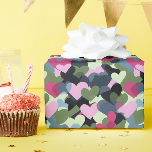 Colorful Heart Patroon Cadeaupapier (Verjaardagsfeest)