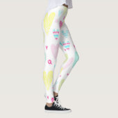 Colorful Heart Patroon Leggings (Rechts)