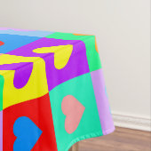Colorful Heart Patroon Tafelkleed (Voorbeeld)