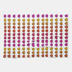 Colorful Heart Patroon Theedoek