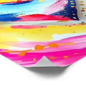Colorful Heart Splash - Poster d'amour Abstrait (Coin)