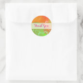 Colorful Hearts and Balloons Dank u Ronde Sticker (Tas)