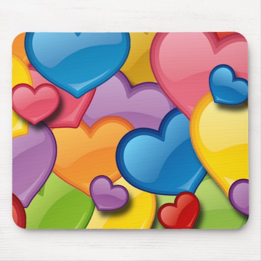 COLORFUL HEARTS COLLAGE MUISMAT (Voorkant)
