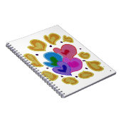 Colorful Hearts Design Notitieboek (Rechterzijde)