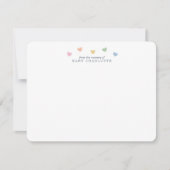 Colorful Hearts Nursery Note Card Kaart (Voorkant)