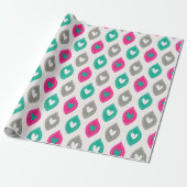 Colorful Hearts Patroon Cadeaupapier (Uitgerold)