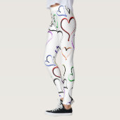 Colorful Hearts Patroon Leggings (Links)