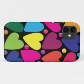 Colorful Hearts Phone Case (Achterkant (horizontaal))