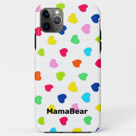 Colorful Hearts Phone Case (Achterkant)