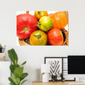 Colorful Heirloom Tomaten Poster (Thuiskantoor)