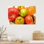 Colorful Heirloom Tomaten Poster (Keuken)