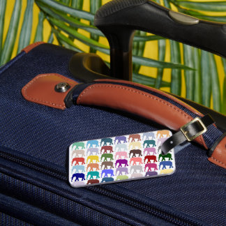 Colorful Herd Bagagelabel