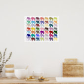 Colorful Herd Poster (Keuken)