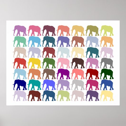 Colorful Herd Poster (Voorkant)