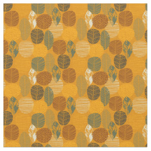 Colorful Herfst Autumn Forest Pattern Stof