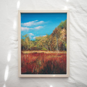 Colorful Herfst Autumn Landscape Art Print