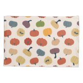 Colorful Herfst Pumpkins Rustic Thanksgiving Vinta Kussensloop (Achterkant)