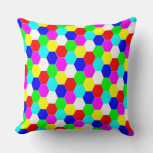COLORFUL HEXAGONS KUSSEN
