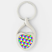 COLORFUL HEXAGONS SLEUTELHANGER (Voorkant)