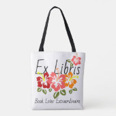 Colorful Hibiscus Book Lover Draagtas (Achterkant)