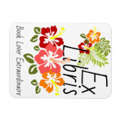 Colorful Hibiscus Book Lover Magneet (Horizontaal)