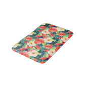 Colorful Hibiscus Pattern Badmat (Gekanteld)